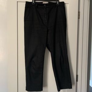 Everlane The Straight Leg Crop in black